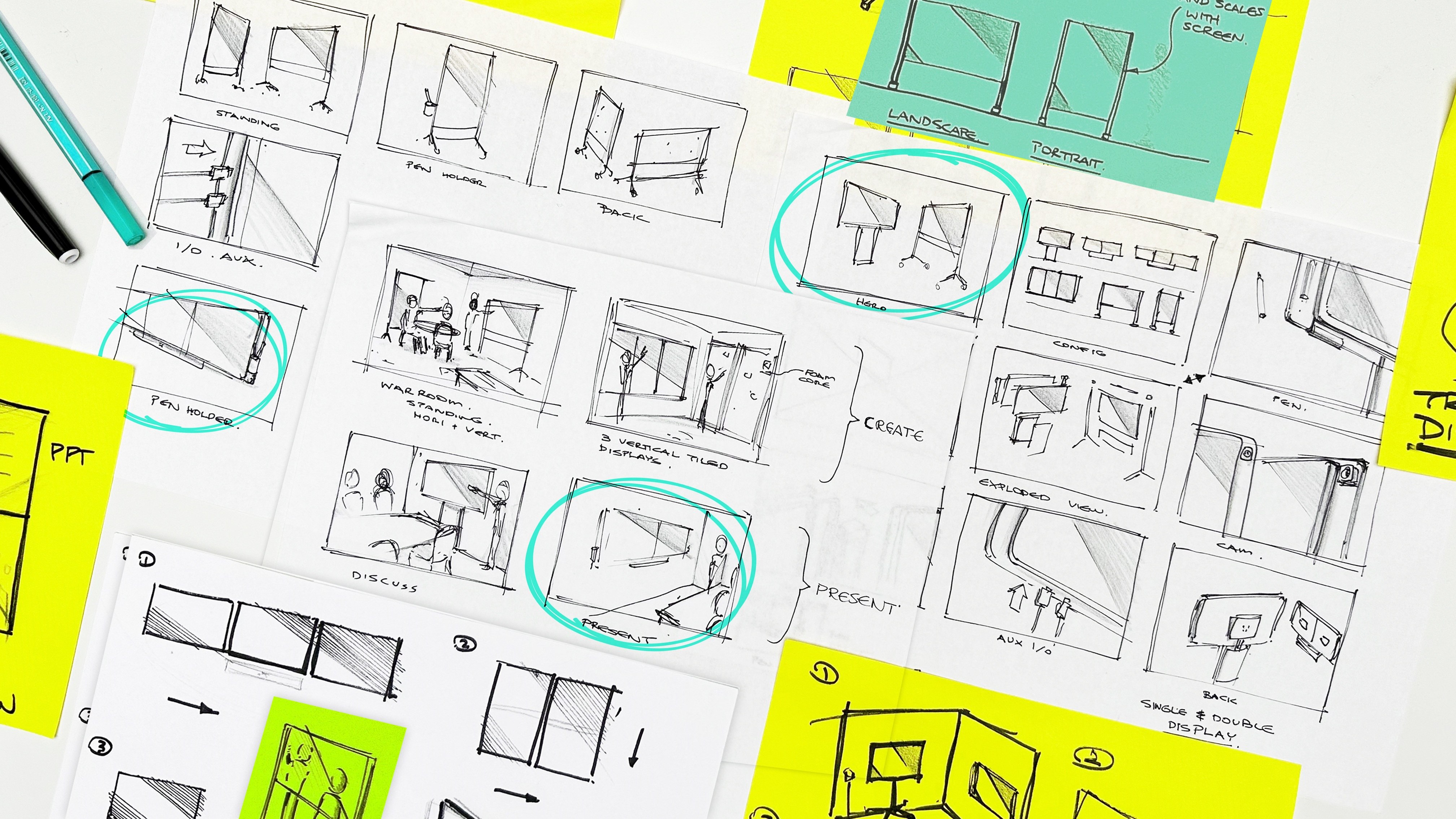 Microsoft Surface Hub 2 — Collaborative hardware industrial design