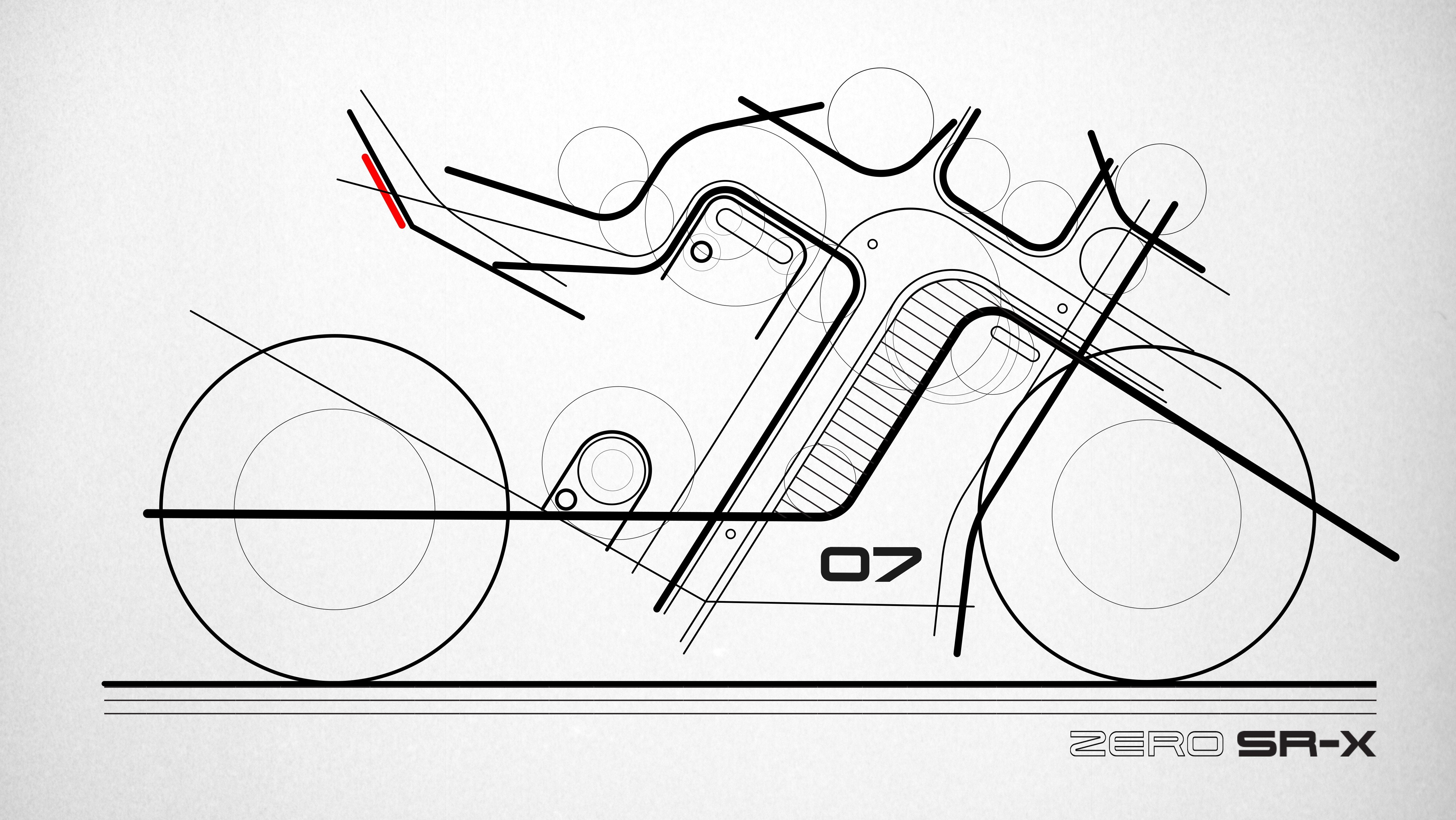 Zero Motorcycles SR-X — Electric motorcycle industrial design